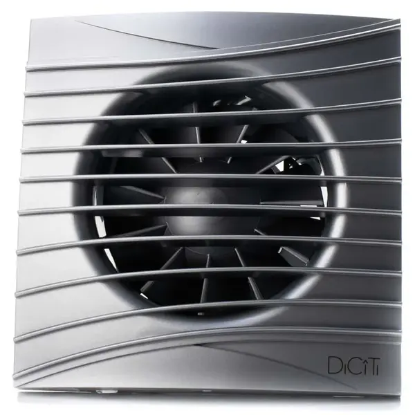 - Ventilator baie SILENT 5C, Super Silent, Clapeta antiretur, Motor Long Life 40000h, Debit 180mc/h, Ø125mm, GRAY METAL