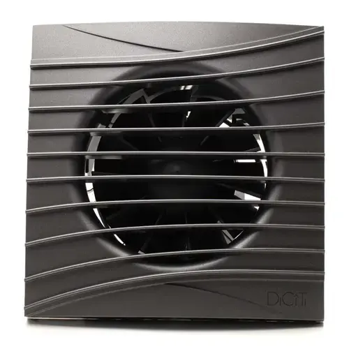 Ventilator baie SILENT 5C, Super Silent, Clapeta antiretur, Motor Long Life 40000h, Debit 180mc/h, Ø125mm, Gri