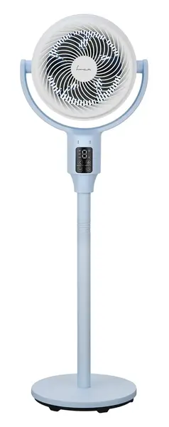 Ventilator cu picior FRAM FSF-MAT24DC-BL, 24 W, 5 palete, 9 viteze, Temporizator, Telecomanda (Alb)