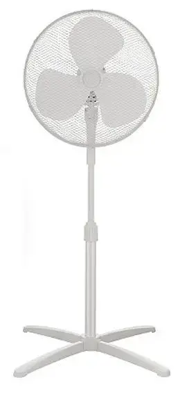 Ventilator cu picior Midea FS40-20M, 40 W, 3 Trepte de viteza, 40 cm (Alb)