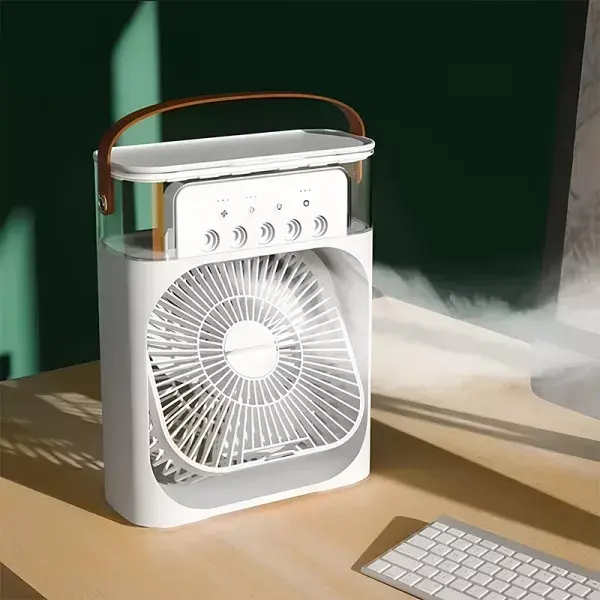 Ventilator cu rezervor de apa sau gheata, 600 ml