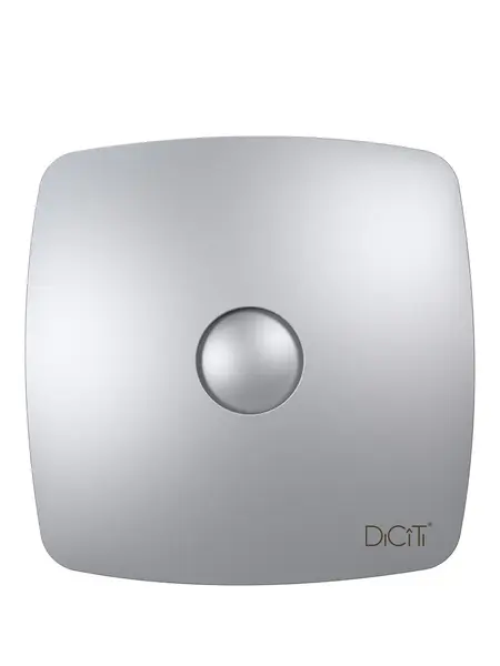 - Ventilator de baie Rio 4C Gray Metal, Debit 100 m3/h, Diametru Ø98, Clapeta antiretur, Gray Metal
