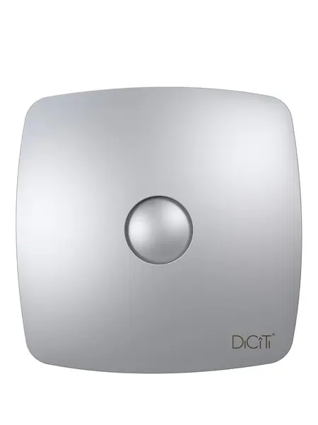 ventilator de baie rio 4c gray metal, debit 100 m3/h, diametru o98, clapeta antiretur, gray metal