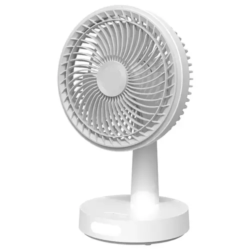 Ventilator de birou Beper PRDF0536, 9 W, 3 viteze, Acumulator 2x1500 mAh (Alb)