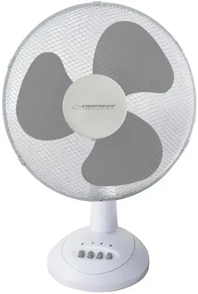 Ventilator de birou Esperanza EHF003WE, 40W (Alb/Gri)
