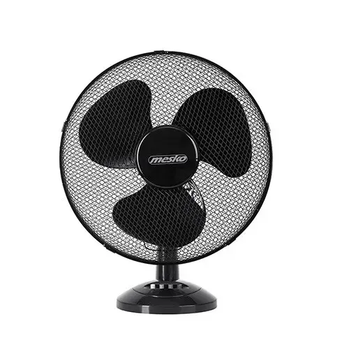 Ventilator de birou Mesko MS 7308, Diametru 23 cm, 2 viteze, 45 W, Rotire 90 grade (Negru)