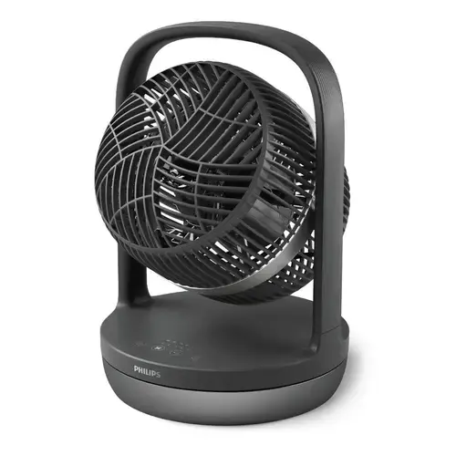 Ventilator de birou Philips Seria 3000 CX3050/01, 27 W, Timer, Control Touch (Gri)