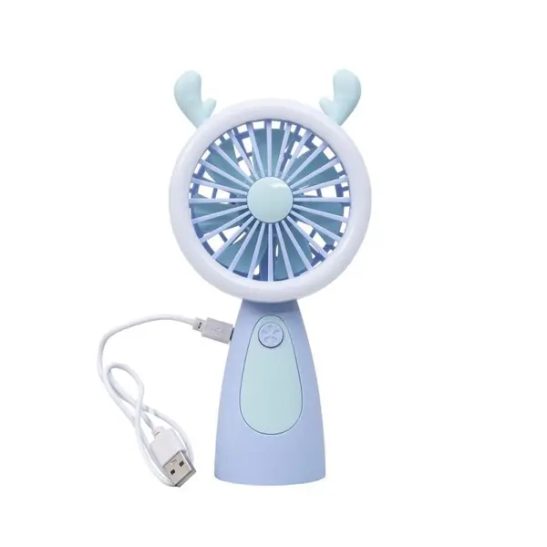 Ventilator de Mana, 3 Viteze, 3.7 W, Alimentare USB, Mov
