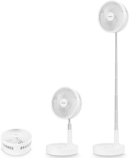 Ventilator de masa fara fir pliabil foarte silentios