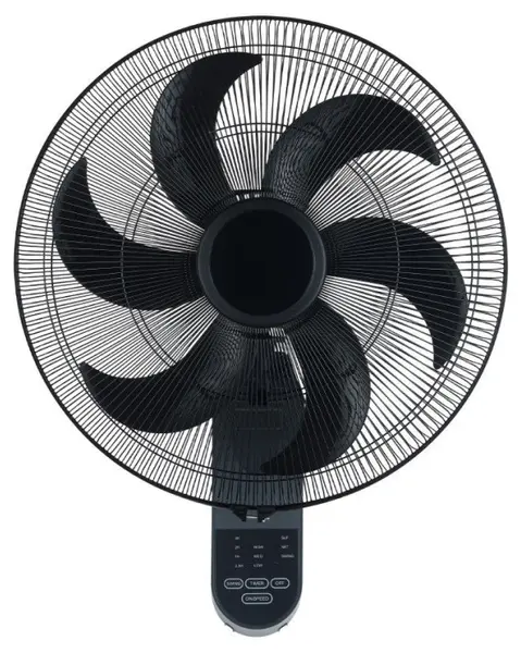 Ventilator de perete Estia - Bow, 3 viteze, 45 cm, negru