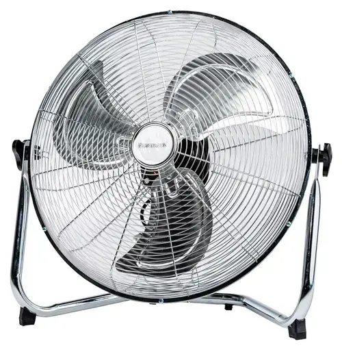 Ventilator de podea Ravanson WT-7045, 110 W, 3 viteze, 45 cm, Oscilatie orizontala (Crom/Negru)