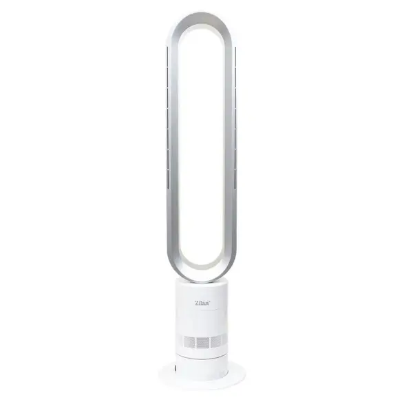 Ventilator Fara Elice Zilan, Alb, Reglabil, 10 Setari de Viteza, 40 W