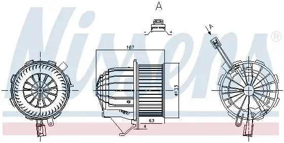Ventilator habitaclu AUDI A4, A4 ALLROAD, A5, Q5; PORSCHE MACAN 1.8-4.2 dupa 2007