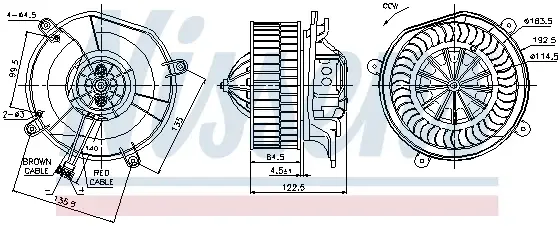 Ventilator habitaclu MERCEDES CLS (C219), E T-MODEL (S211), E (VF211), E (W211) 1.8-6.2 intre 2002-2010