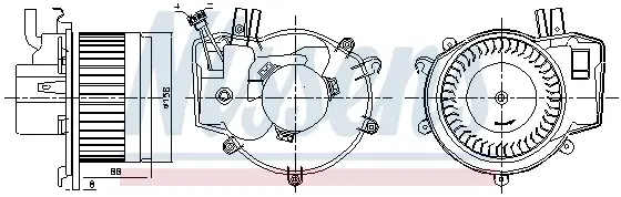 Ventilator habitaclu MERCEDES SL (R230), SLR (R199) 3.5-6.0 dupa 2001