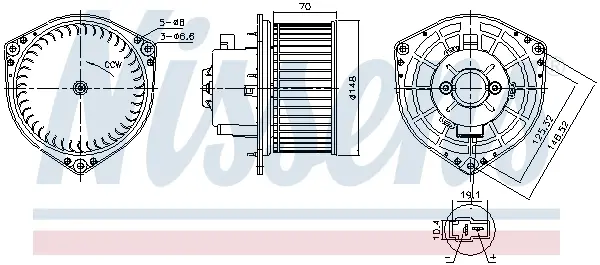 Ventilator habitaclu potrivit CHEVROLET AVEO KALOS; DAEWOO KALOS 1.2-1.6 09.02-