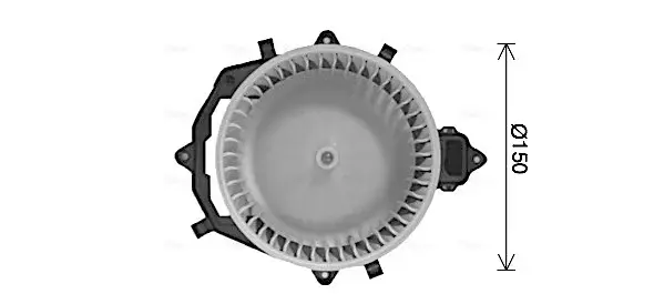 Ventilator habitaclu potrivit CITROEN BERLINGO MINIVAN, C4 GRAND PICASSO I, C4 PICASSO I; PEUGEOT PARTNER ORIGIN MINIVAN, PARTNER TEPEE, PARTNER MINIVAN 1.6D-2.0D 10.06-