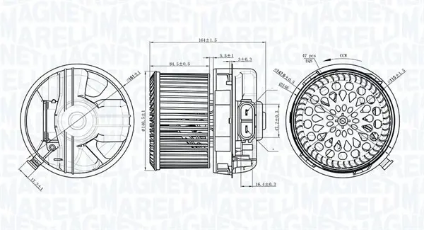 Ventilator habitaclu potrivit CITROEN C1; PEUGEOT 107; TOYOTA AYGO, AYGO HATCHBACK 1.0 1.4D 06.05-09.14