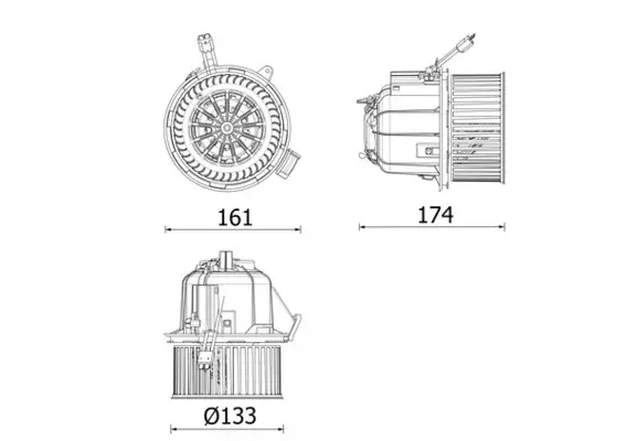 Ventilator habitaclu potrivit CITROEN C3 AIRCROSS II; OPEL CROSSLAND X, CROSSLAND X CROSSLAND 1.2-1.6D 03.17-