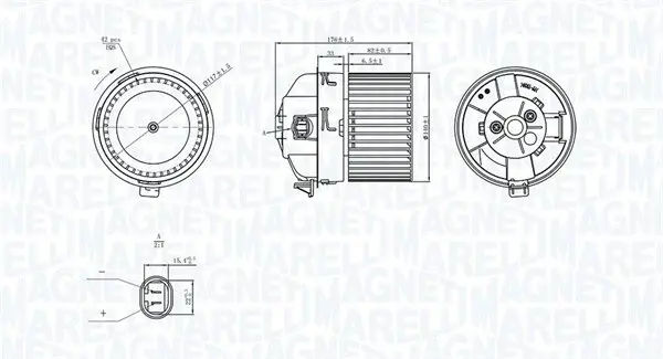 Ventilator habitaclu potrivit CITROEN C4 II, DS4; PEUGEOT 308, 308 I, RCZ 1.4-2.0D 09.07-