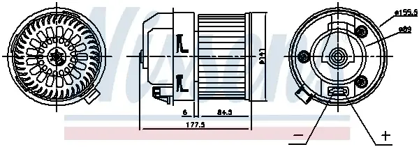 Ventilator habitaclu potrivit DS DS 4; CITROEN C4 II, DS4; PEUGEOT 308, 308 I, RCZ 1.2-2.0D 09.07-