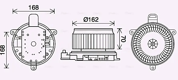 Ventilator habitaclu potrivit LEXUS LX; TOYOTA LAND CRUISER 200 4.5D-5.7 08.07-