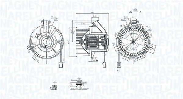 Ventilator habitaclu potrivit MERCEDES AMG GT (C190), AMG GT (R190), C (C204), C T-MODEL (S204), C (W204), CLS (C218), CLS SHOOTING BRAKE (X218), E (A207), E (C207) 1.6-6.2 01.07-