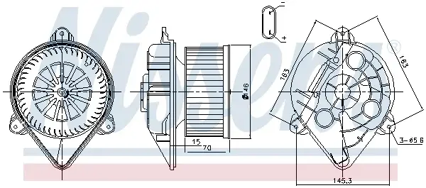 Ventilator habitaclu potrivit NISSAN PRIMASTAR; OPEL VIVARO A; RENAULT TRAFIC II 1.9D-2.5D 02.01-