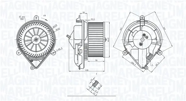Ventilator habitaclu potrivit PEUGEOT 306 1.1-2.0D 04.93-12.02