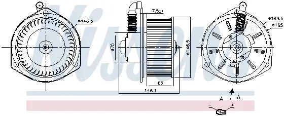 Ventilator habitaclu TOYOTA DYNA, DYNA 400 2.5D-4.6D dupa 2001