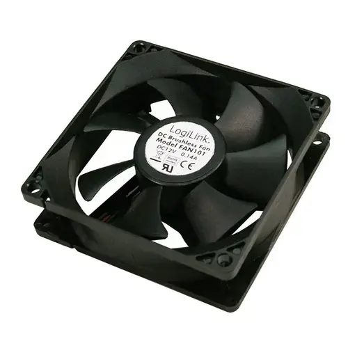 Ventilator Logilink, 120 mm, 4-pin, 2000RPM (Negru)