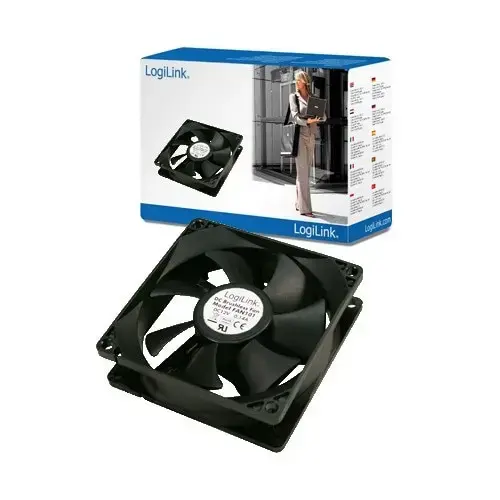 Ventilator LogiLink, 2500 rpm (Negru)