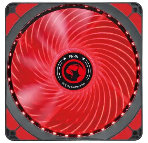 Ventilator Marvo FN-16, Iluminare LED (Rosu)