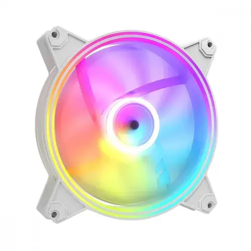Ventilator Modecom VOLCANO APEX, 120x120x25mm, 1400 rpm, ARGB, 4 pin PWM (Alb)