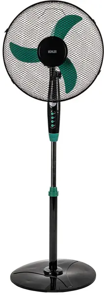 Ventilator Muhler - FM-1650, 40W, 3 viteze, 41 cm, negru/verde