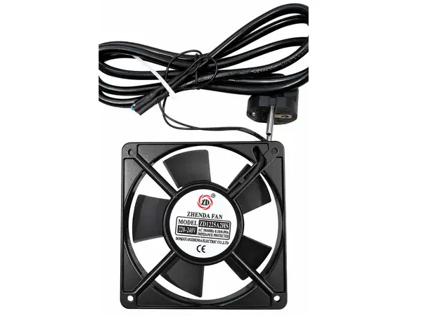 Ventilator pentru rack 19 inch, 120mm, 220V, culoare neagra, Braun Group ZLFJ