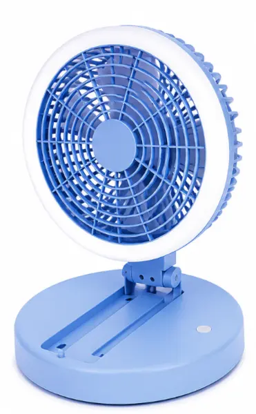 Ventilator pliabil cu LED si acumulator USB reincarcabil tip lampa si ventilator portabil 2 in 1