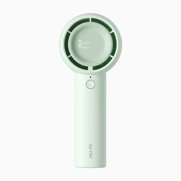 ventilator portabil de mana jisulife, life5, autonomie 2-7h, baterie 2000mah, 3 viteze, incarcare rapida, verde menta