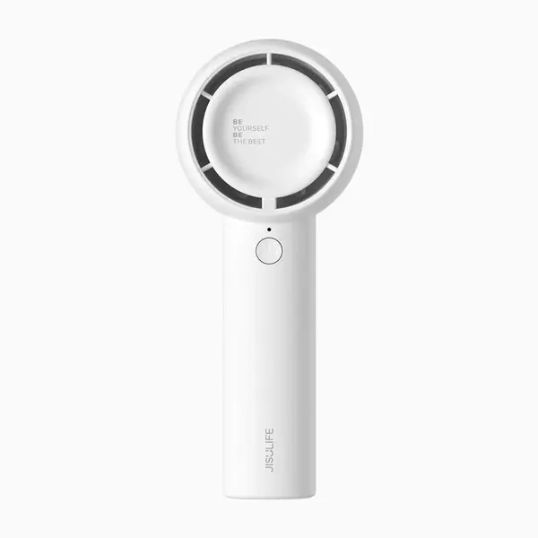 ventilator portabil de mana jisulife, life5, autonomie 2-7h, baterie 2000mah, 3 viteze, incarcare rapida, alb