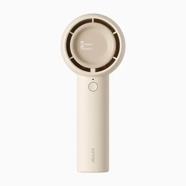 ventilator portabil de mana jisulife, life5, autonomie 4-18h, baterie 4500mah, 5 viteze, incarcare rapida, alb