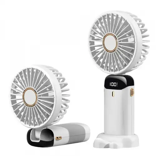 Ventilator Portabil Techsuit N15, 1800mAh (Alb)