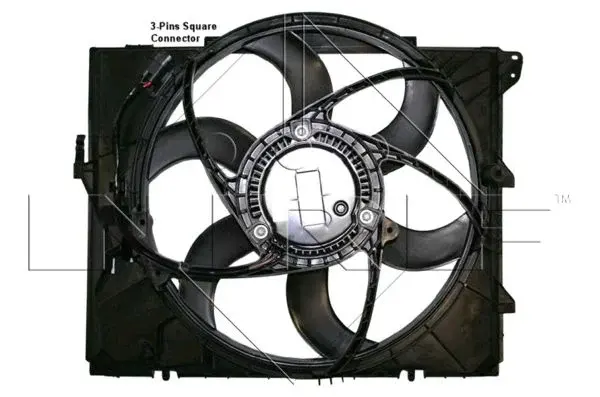 Ventilator radiator (cu carcasa) BMW Seria 1 (E81), 1 (E82), 1 (E87), 1 (E88), 3 (E90), 3 (E91), 3 (E92), 3 (E93), X1 (E84), Z4 (E89) 1.6-3.0 intre 2004-2015