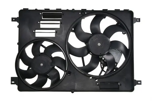 Ventilator radiator (cu carcasa, dublu) potrivit VOLVO S60 II, S80 II, V60 I, V60 II, V70 II, V70 III, V70 III KOMBI, XC60 I, XC60 II, XC70 II 2.0-4.4 05.05-12.21