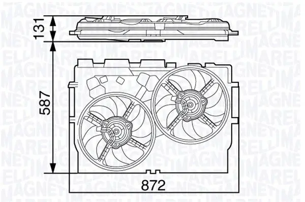 Ventilator radiator (cu carcasa) FIAT DUCATO 2.2D 2.3D 3.0D dupa 2006