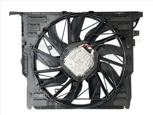 Ventilator radiator (cu carcasa) potrivit BMW 5 (F10), 5 (F11), 5 GRAN TURISMO (F07), 6 (F12), 6 (F13), 6 GRAN COUPE (F06), 7 (F01, F02, F03, F04) 3.0 3.0D 3.0H 02.08-10.18