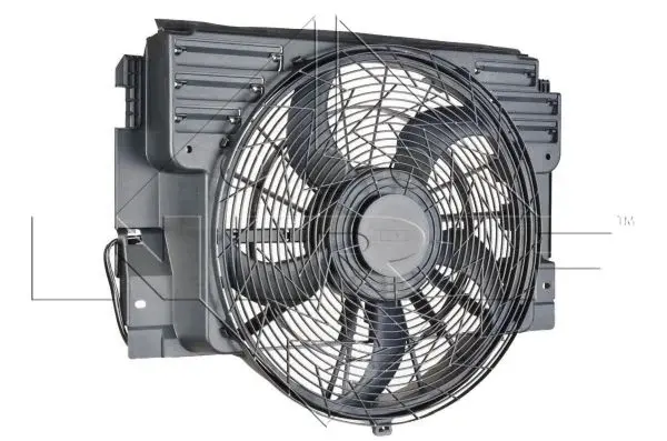Ventilator radiator (cu carcasa) potrivit BMW X5 (E53) 3.0-4.8 01.00-10.06
