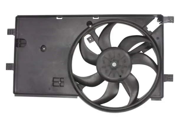 Ventilator radiator (cu carcasa) potrivit CITROEN NEMO, NEMO MINIVAN; FIAT FIORINO, FIORINO MINIVAN, QUBO; PEUGEOT BIPPER, BIPPER TEPEE 1.2D 1.3D 1.4D 11.07-