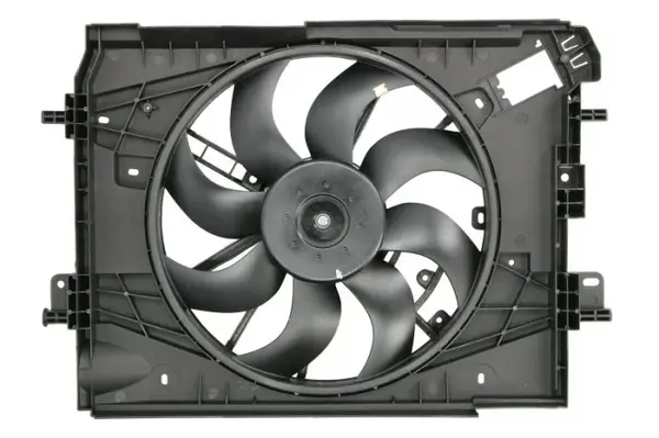 Ventilator radiator (cu carcasa) potrivit DACIA DOKKER, DOKKER MINIVAN, DUSTER, DUSTER SUV, LODGY, LOGAN II, LOGAN MCV II, SANDERO II; NISSAN MICRA V; RENAULT CAPTUR I, CLIO IV 0.9-1.6LPG 02.08-