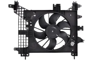 Ventilator radiator (cu carcasa) potrivit DACIA DUSTER, DUSTER SUV 1.6 1.6ALK 1.6LPG 04.10-