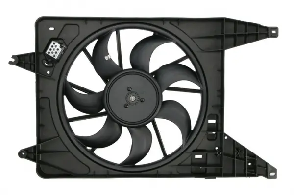 Ventilator radiator (cu carcasa) potrivit DACIA LOGAN, LOGAN EXPRESS, LOGAN MCV, SANDERO 1.5D 05.10-